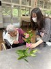 與長輩一起黏花惹草