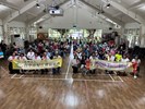 台中市女發展協會帶領不老薩克斯風樂團、婦展鬆道家及Minus Forty樂團提供懷表演
